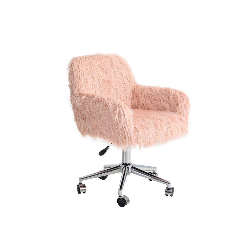 Rosdorf Park Home Office Chair Makeup Fluffy Chair Modern